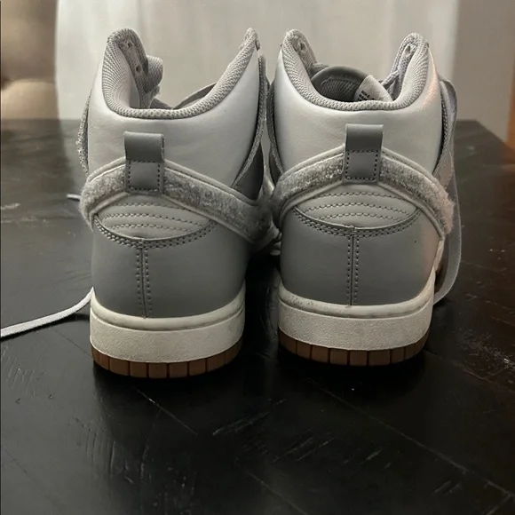 Nike Gray and White high top Sneakers - Picture 3 of 5